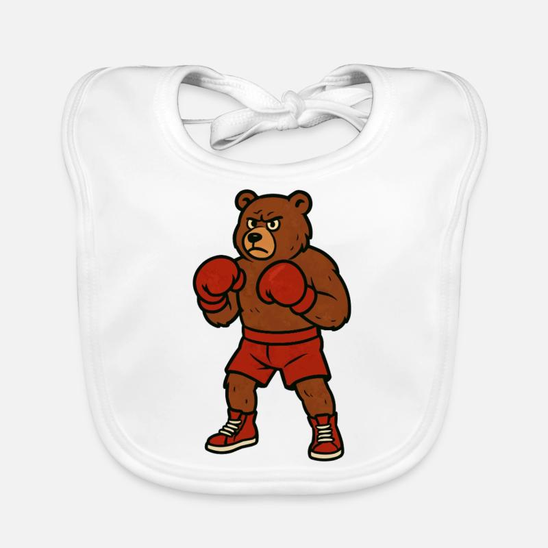 Boxer ours Bavoir bio Bébé