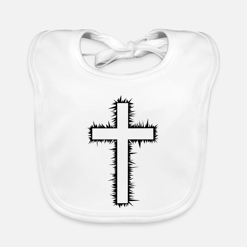 Kreuz (V) Baby Bio-Lätzchen