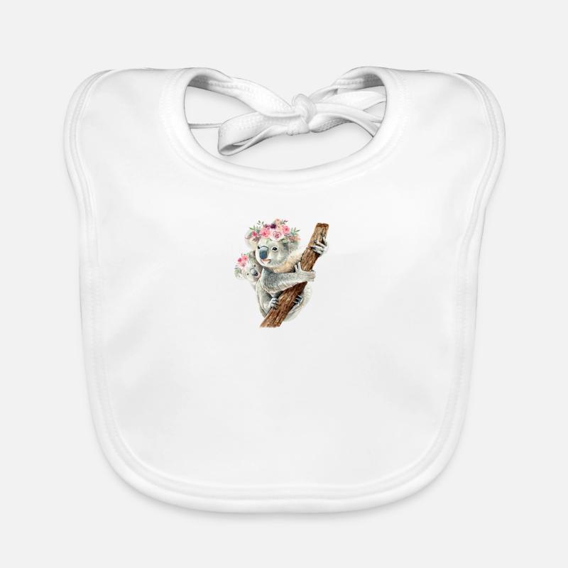 Koala Bear Mom Baby Koala Bear Organic Baby Bibs