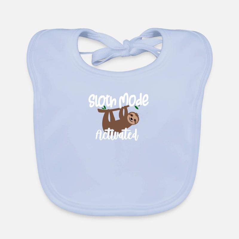 Sloth Lover Sloth Mode Aktiviert Süßes Sloth Geschenk Baby Bio-Lätzchen