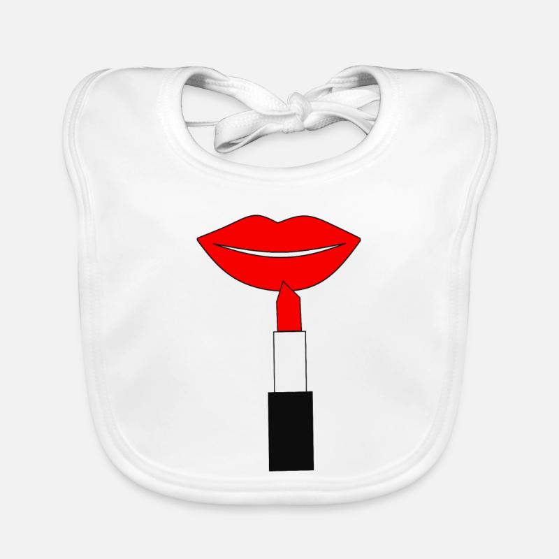 Lippenstift Lippen rot Baby Bio-Lätzchen