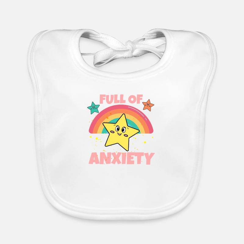 Voller Angst Ängstlich Soziale Ängstlichkeit Baby Bio-Lätzchen