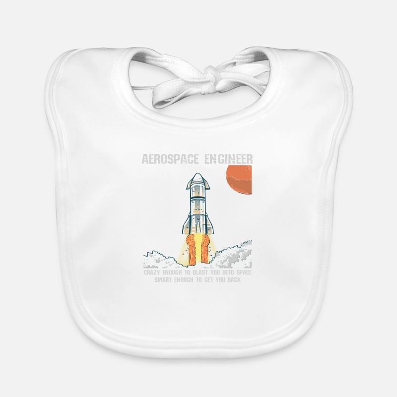Ingénieur spatial Aérospatial Astronaut fusée Bavoir bio Bébé