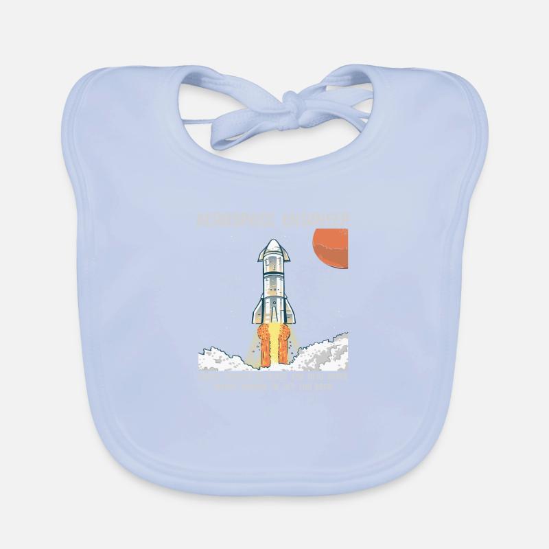 Space Engineer Space Flight Astronaut Rocket Organic Baby Bibs