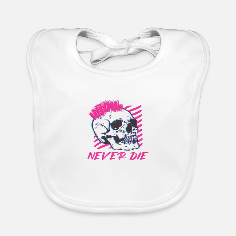 Old Punks Never Die Punk Rock Geschenk Baby Bio-Lätzchen