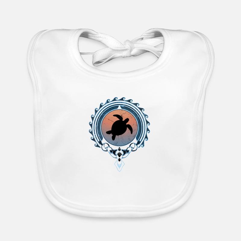 Tortue de mer Bavoir bio Bébé