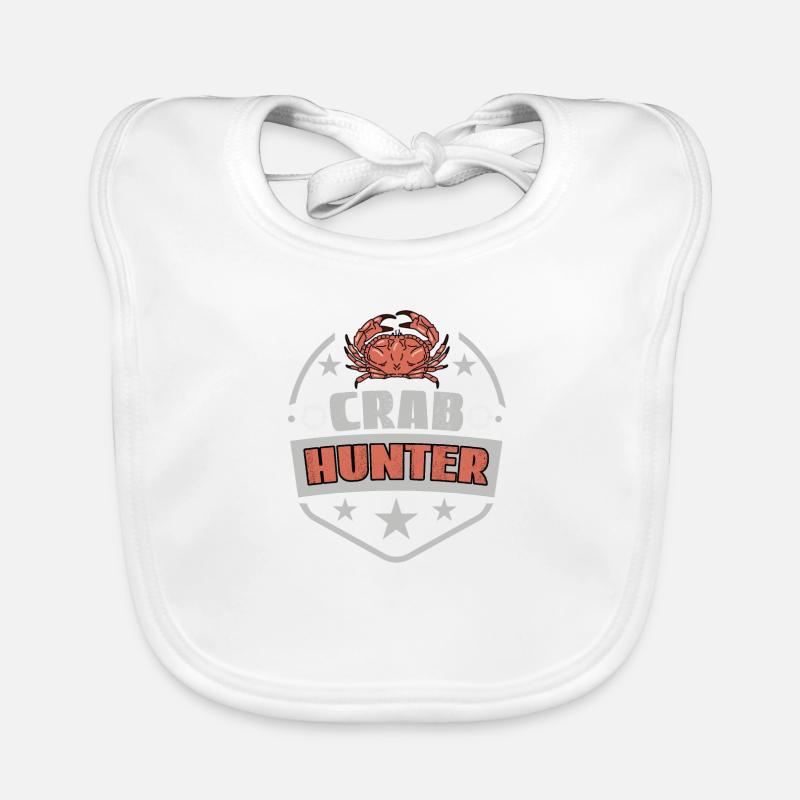 Krabbe Meeresfrüchte Krabbenfang Geschenkidee Baby Bio-Lätzchen