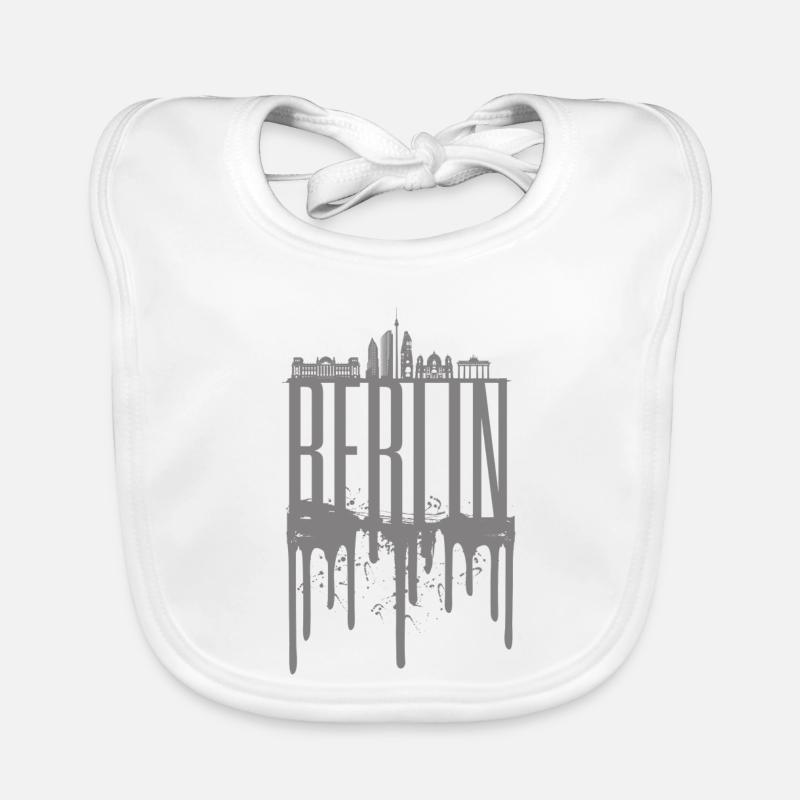 Conception de la chute de la skyline de Berlin Bavoir bio Bébé