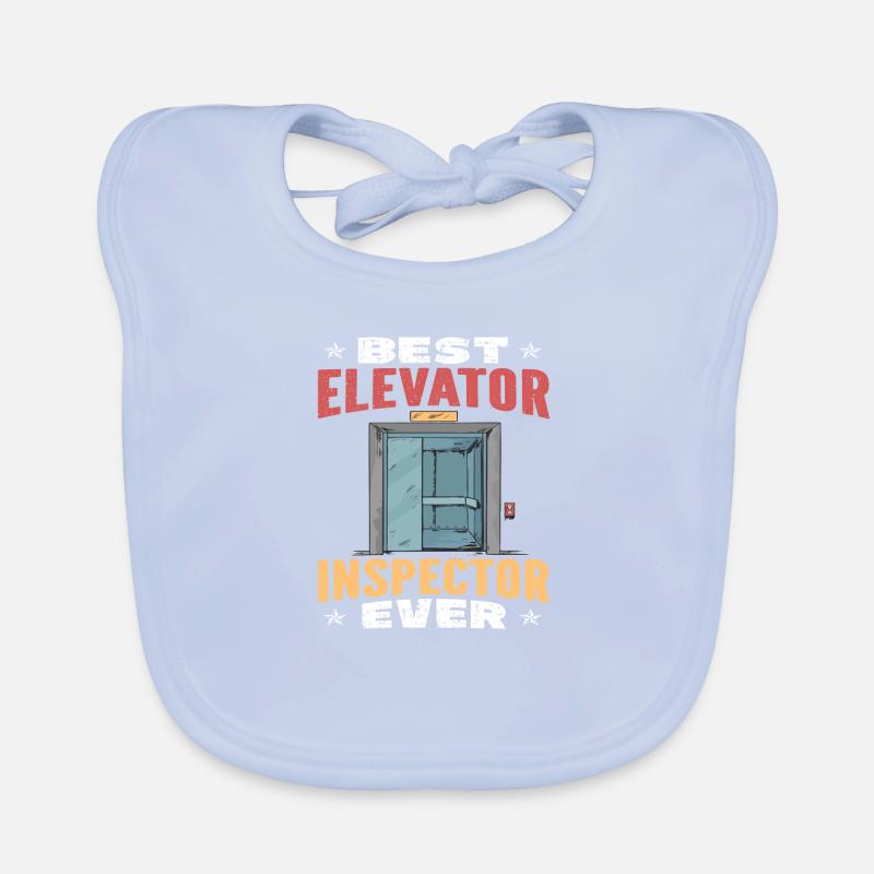 Elevator Inspector Elevator Jobs Profession Gift Organic Baby Bibs