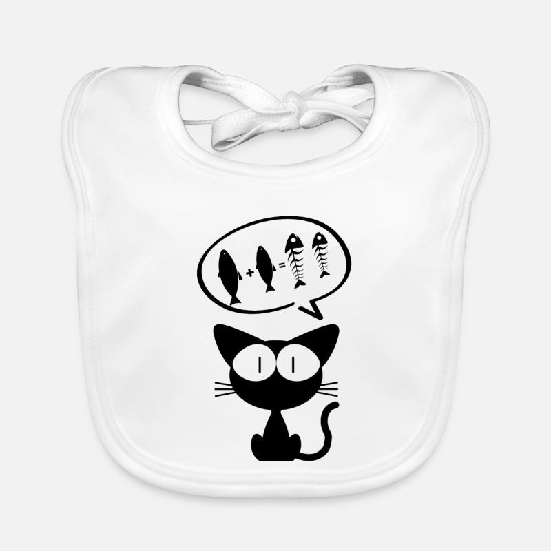 chat, chat humour, propriétaire de chat Bavoir bio Bébé