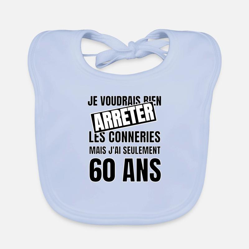 60 ans Bavoir bio Bébé