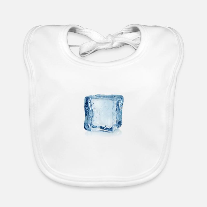Glaçon - Bavoir bio Bébé - blanc