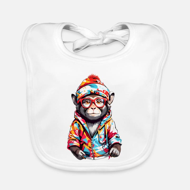 Coole Affe Baby Bio-Lätzchen