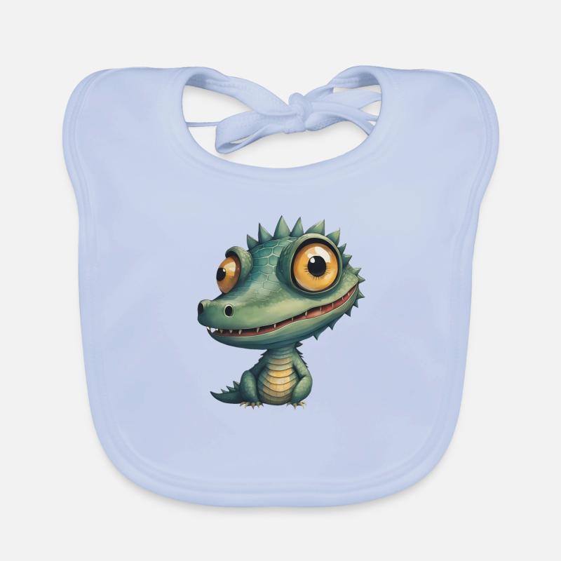 Funny Crocodile Organic Baby Bibs