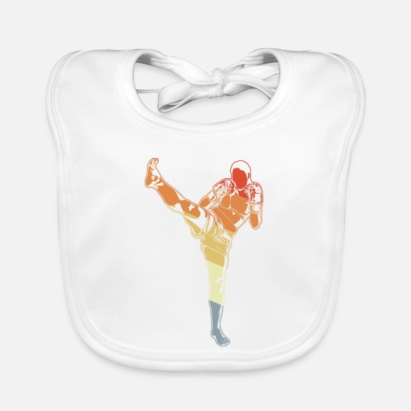Fille de kickboxing vintage Bavoir bio Bébé