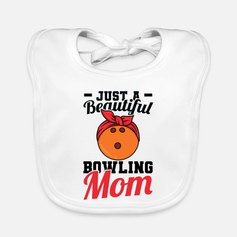 Juste une belle maman de bowling Bavoir bio Bébé
