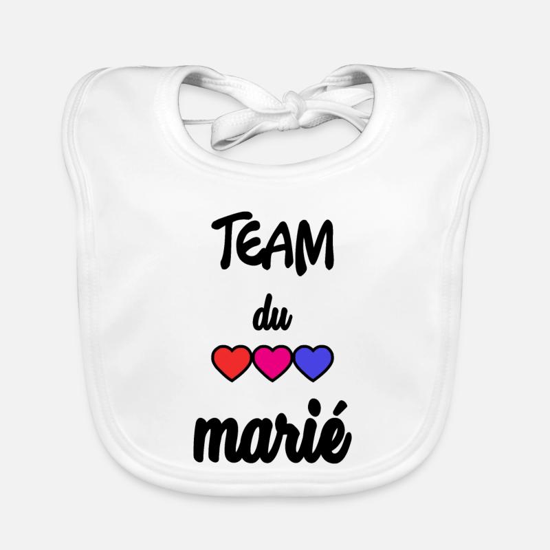 TEAM DU MARIE Bavoir bio Bébé