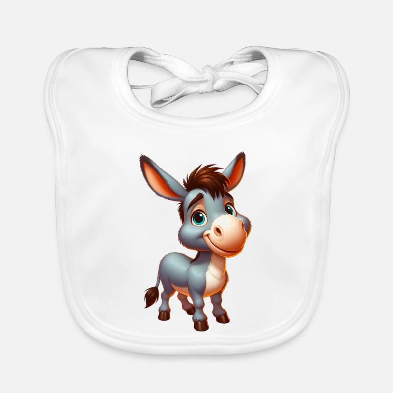 Âne âne tétine mule Bavoir bio Bébé