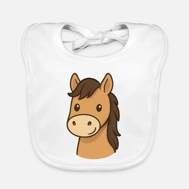 Horse head Organic Baby Bibs