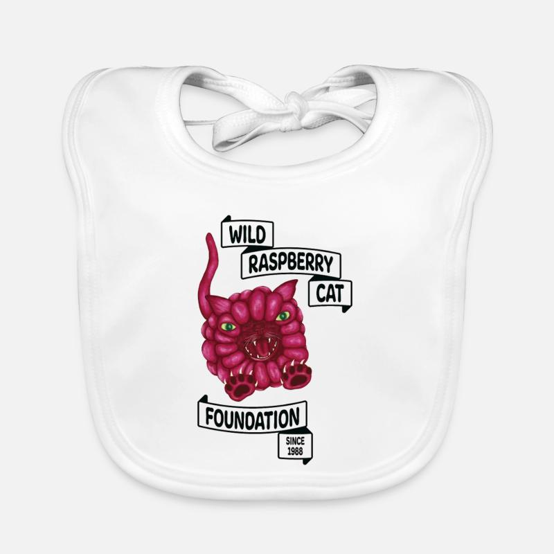 Raspberry the cat Organic Baby Bibs