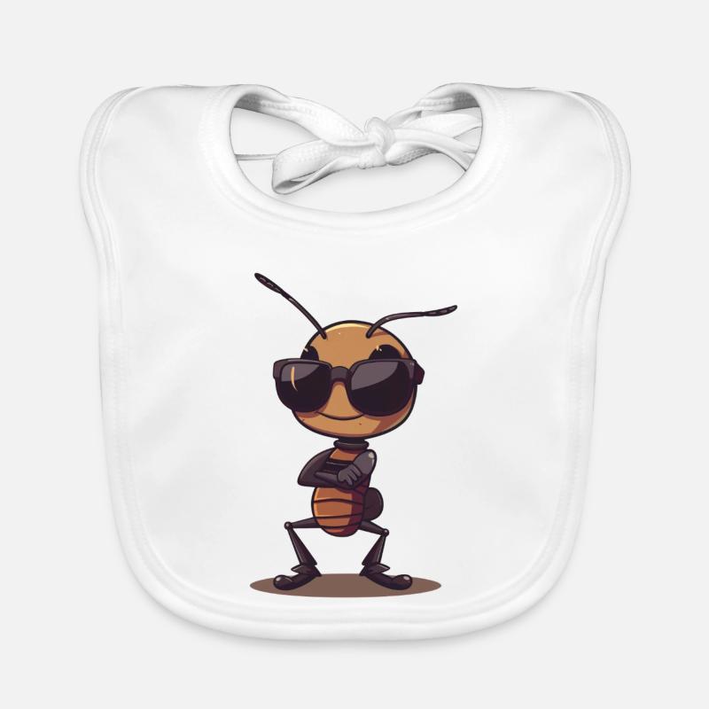 Cool Classic Ameise Baby Bio-Lätzchen