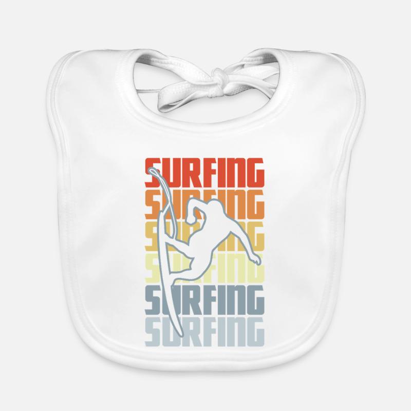 Surf coach Organic Baby Bibs