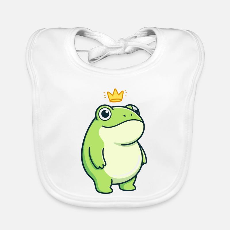 King Croak – Design minimaliste classique Bavoir bio Bébé