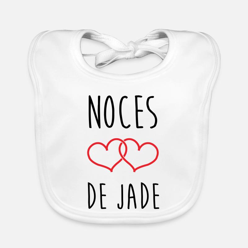 noces de jade 26 ans d'amour Bavoir bio Bébé