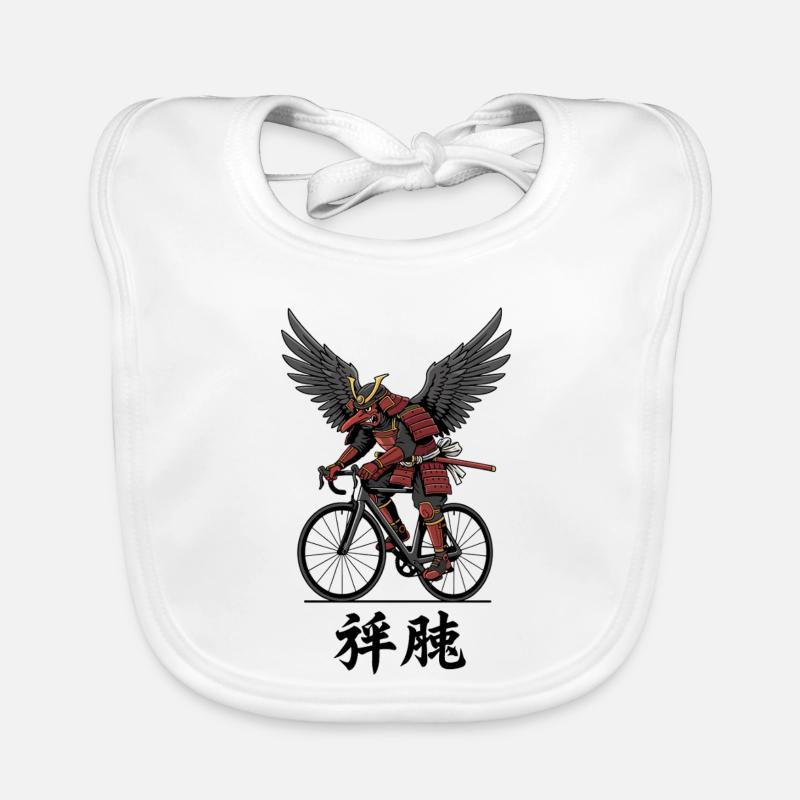 Samouraï ailé à vélo Bavoir bio Bébé