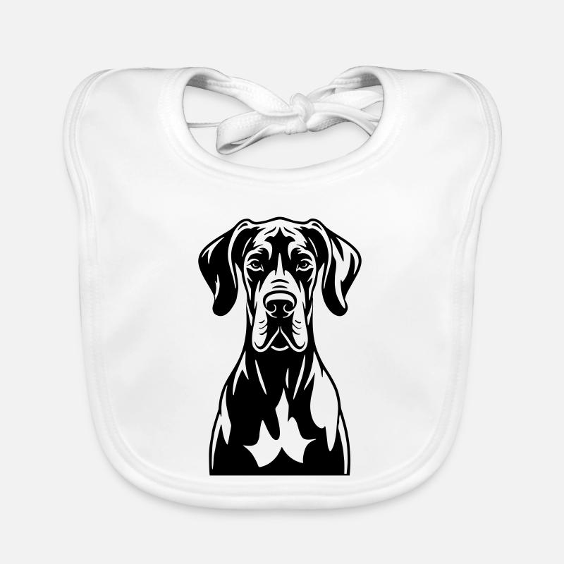 Dogue allemand frontal Bavoir bio Bébé