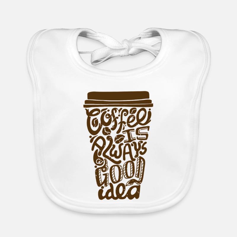Kaffee Ist Eine Gute Idee Baby Bio-Lätzchen