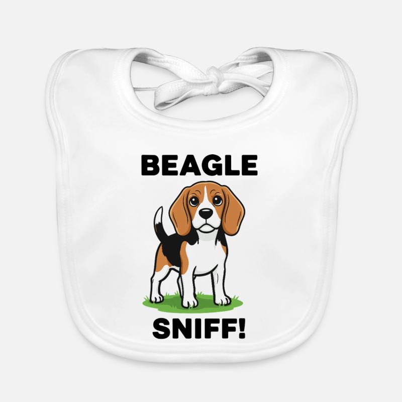 Chien Beagle Sniff Pup Compagnon Chasse Bavoir bio Bébé