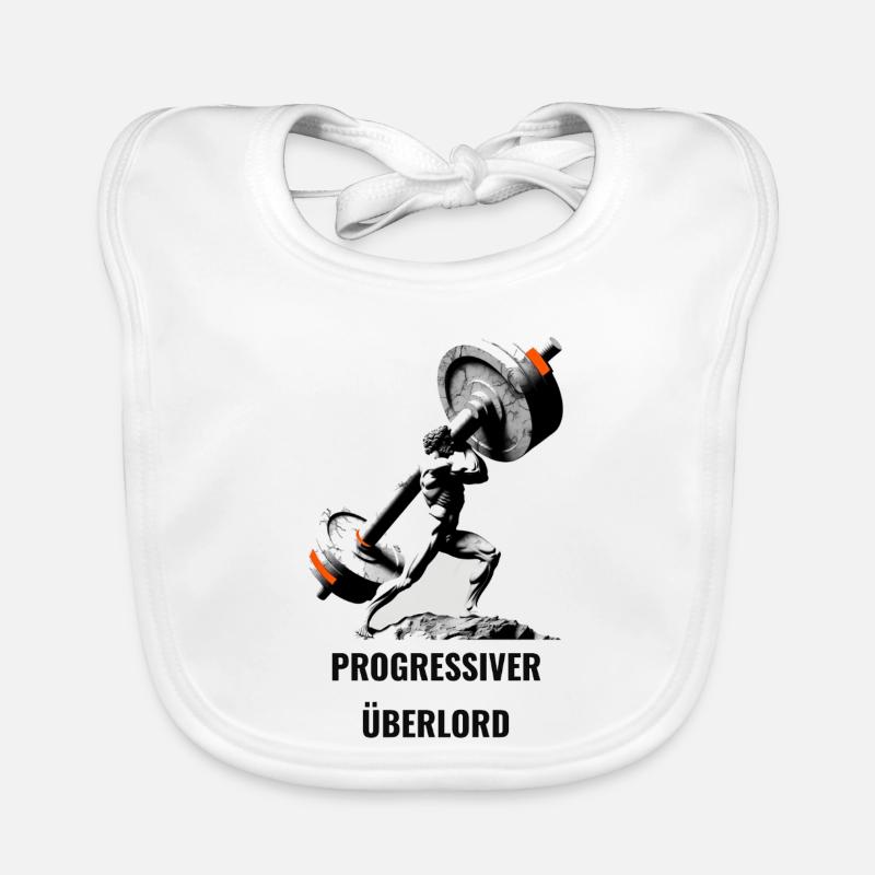 Progressiver Überlord | Progressive Overload Shirt Baby Bio-Lätzchen