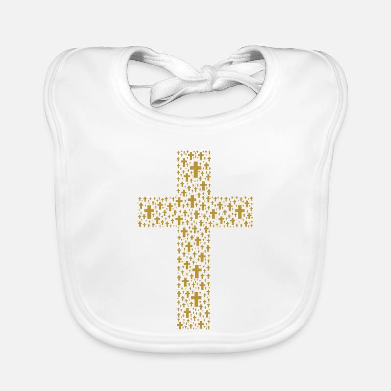 Croix des Croix Bavoir bio Bébé