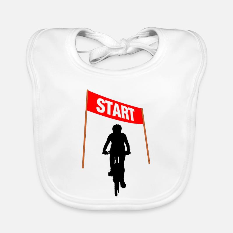 Cycling Start Line Organic Baby Bibs