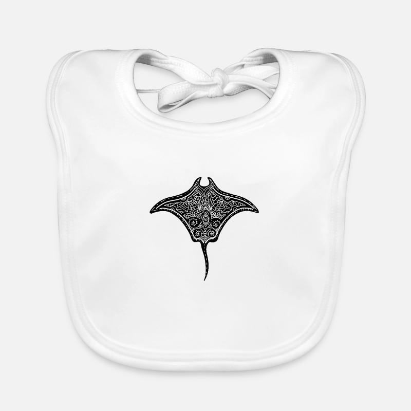 Majestätischer Rochen Baby Bio-Lätzchen