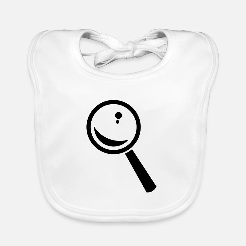 Magnifying Glass Magnifying Glass Laboratory Detective Organic Baby Bibs