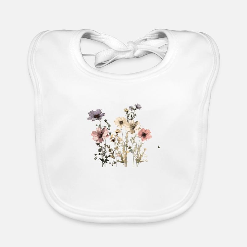 Blumen Blume schön Geschenkidee Baby Bio-Lätzchen