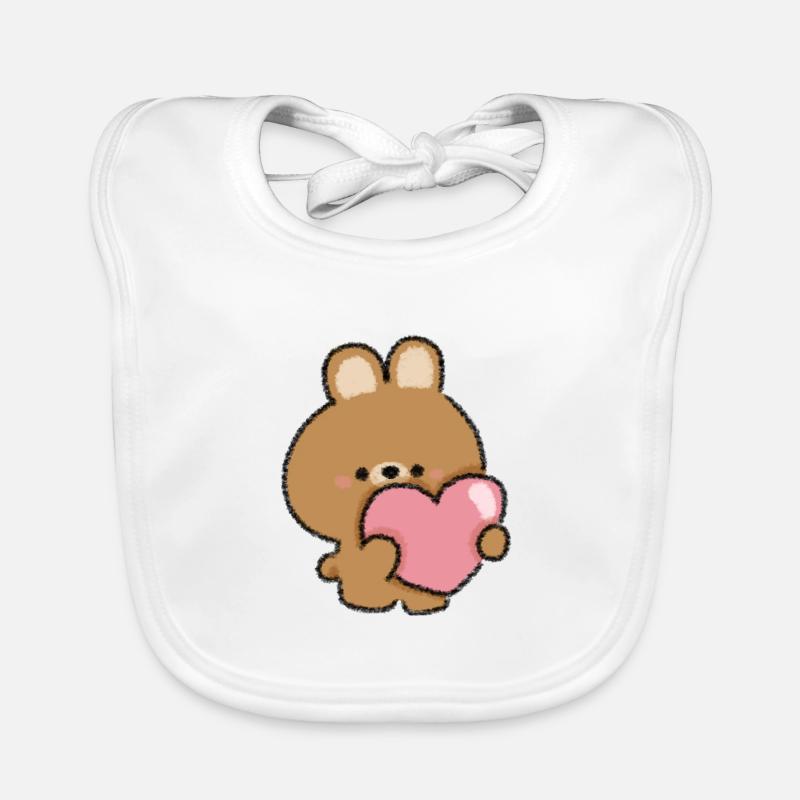 Romantic Bunny Organic Baby Bibs