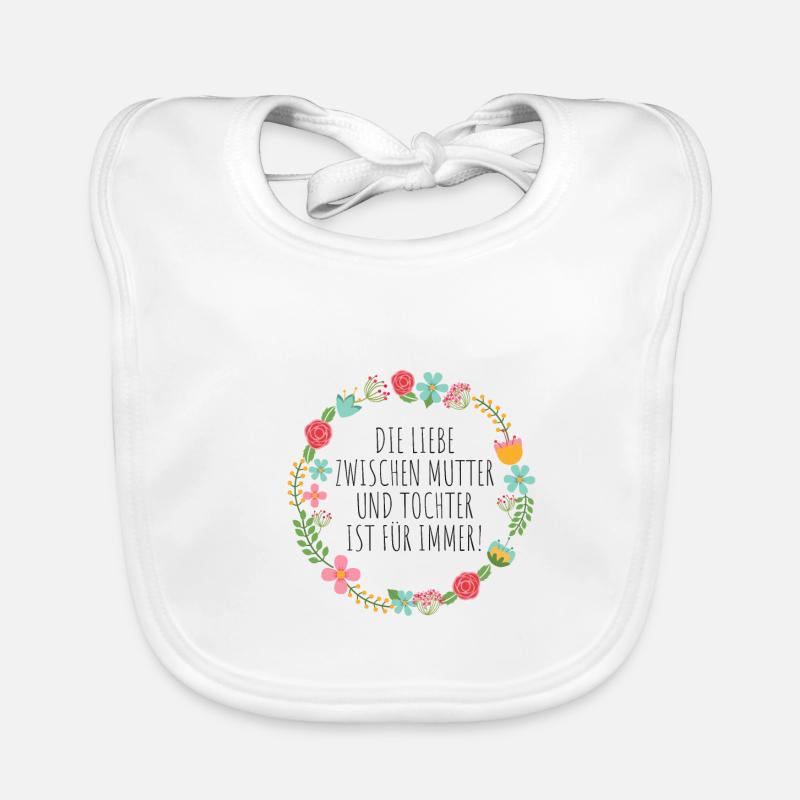 Mutter Tochter Liebe Baby Bio-Lätzchen