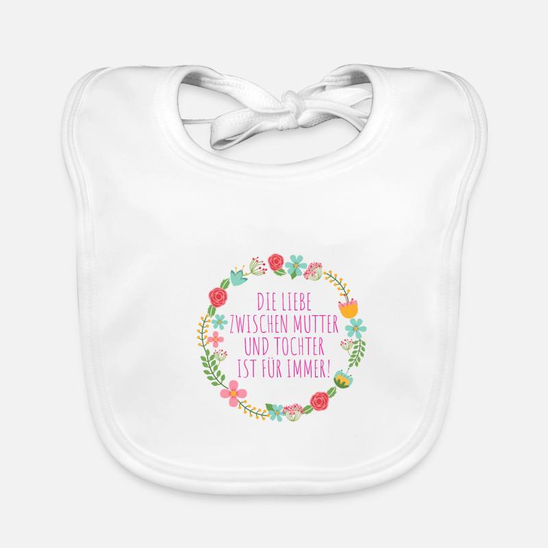 Mutter Tochter Liebe Baby Bio-Lätzchen