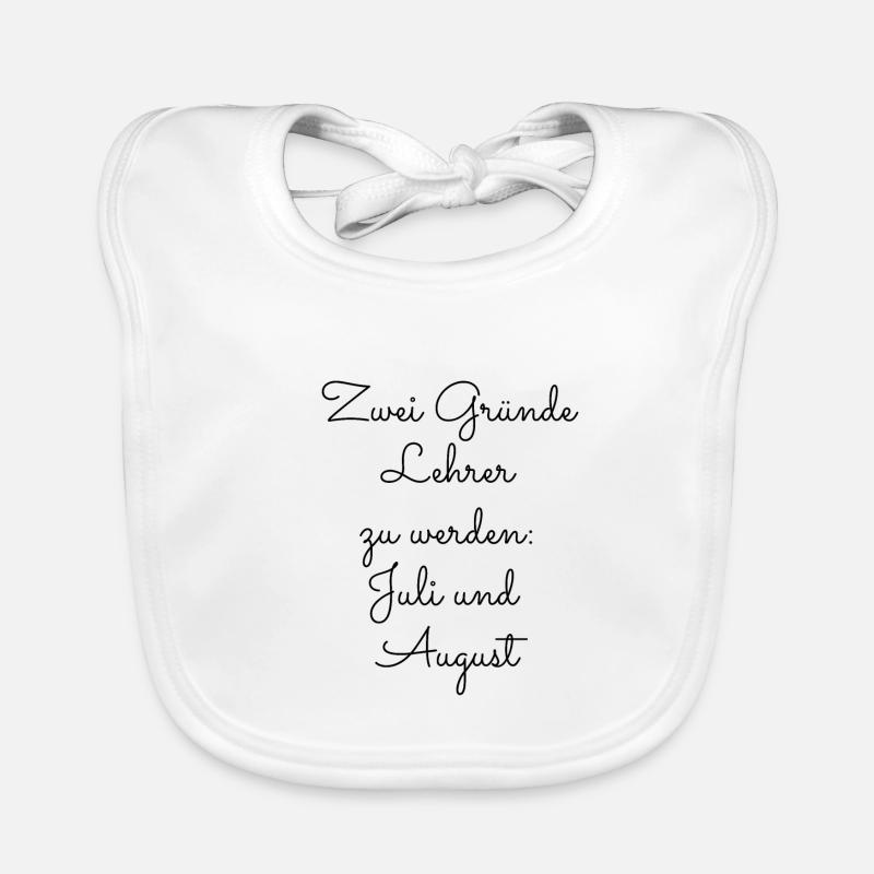 Lehrer Geschenkidee Baby Bio-Lätzchen