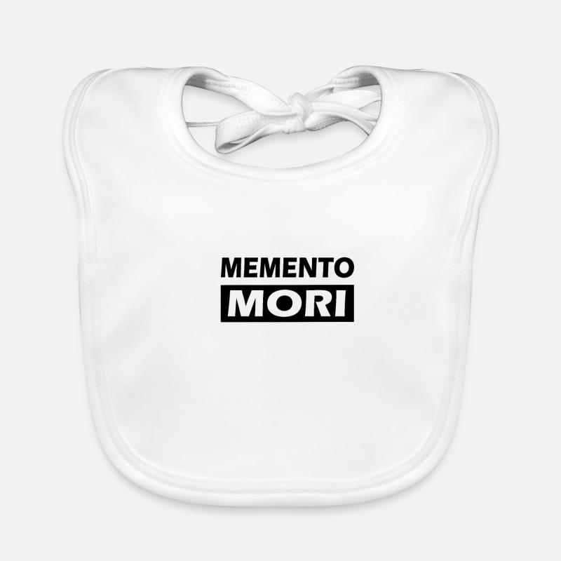 Memento Mori Remember the death Organic Baby Bibs