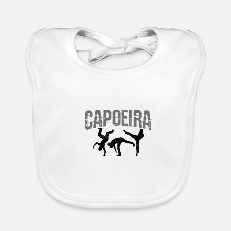 Capoeira - Baby Bio-Lätzchen - Weiß