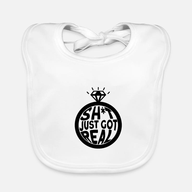 Bride Groom Partner Outfit Wedding Organic Baby Bibs