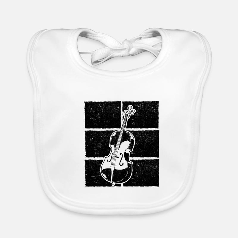Cello Cellospieler Cellist Baby Bio-Lätzchen
