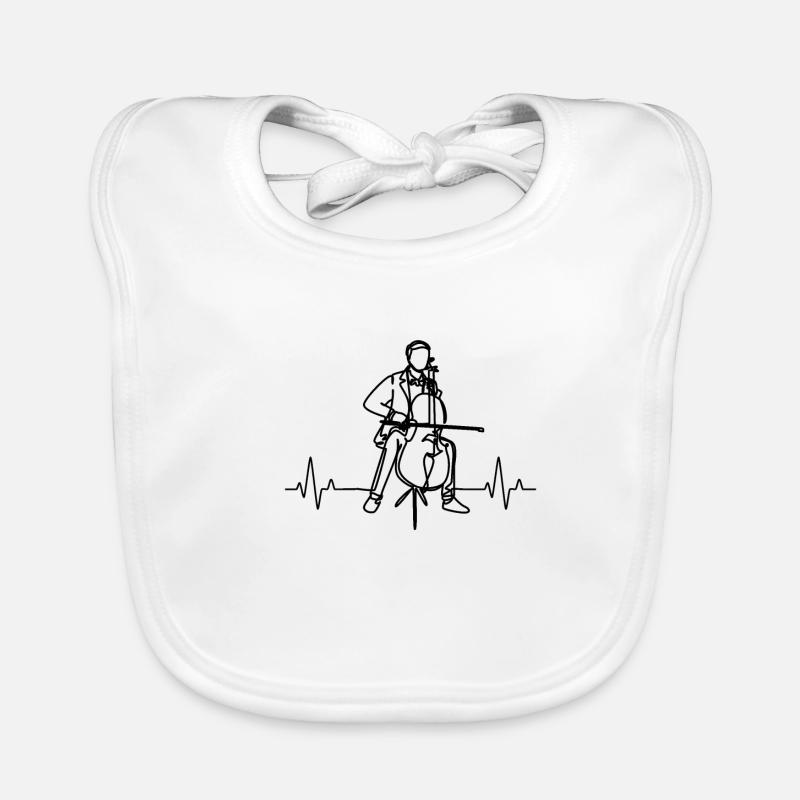 Cello player Cellist Organic Baby Bibs