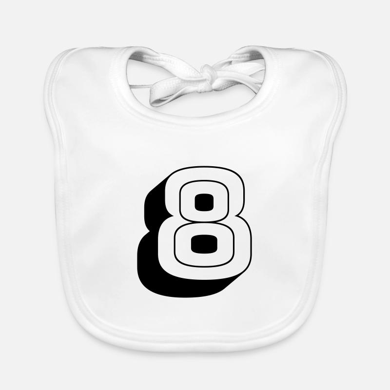 8 Organic Baby Bibs