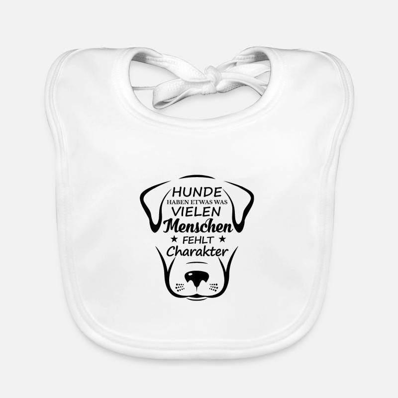 Hunde Charakter Geschenk Idee Baby Bio-Lätzchen