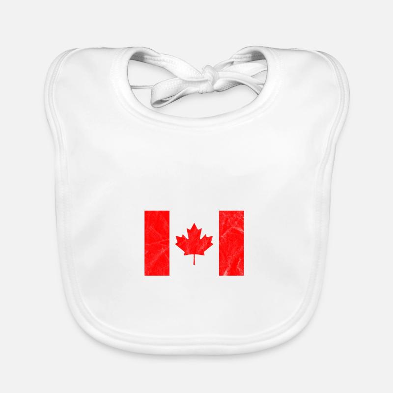 Canada - Bavoir bio Bébé - blanc